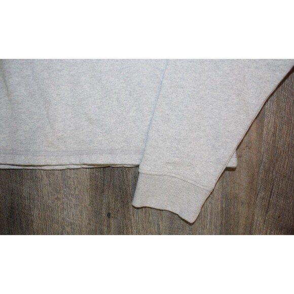 MATE THE LABEL ORGANIC COTTON CROPPED FLEECE TURTLENECK SWEATSHIRT GRAY SZ S - Picture 4 of 4